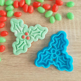 Holly Cookie Cutter & Fondant Stamp - The Party Room